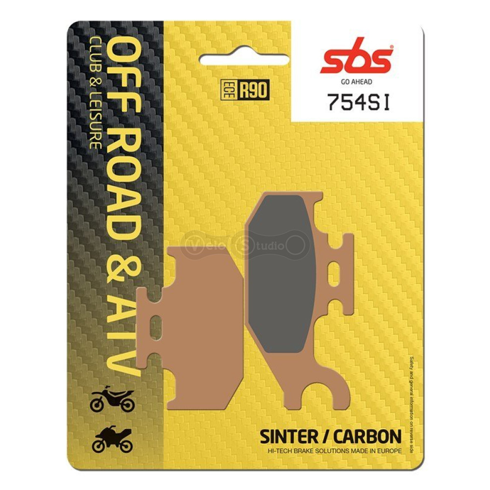 Колодки гальмівні SBS 754SI Sport Brake Pads, Sinter/Carbon