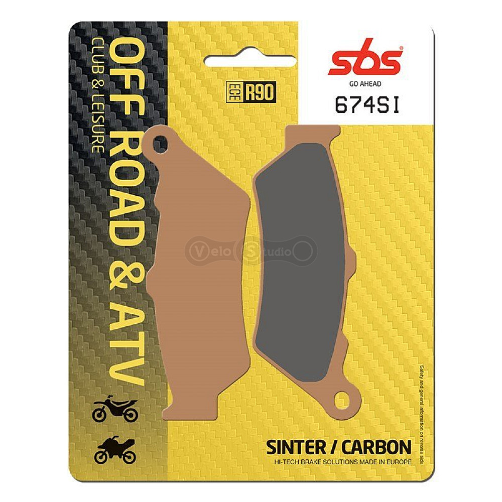 Тормозные колодки SBS 674SI Sport Brake Pads, Sinter/Carbon