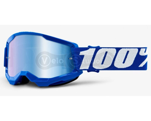 Детская маска 100% STRATA 2 Youth Goggle Blue - Mirror Blue Lens, Mirror Lens