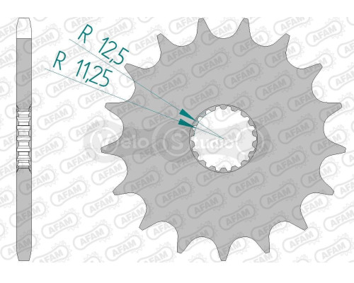 Передня зірка AFAM 520 Sprocket 88803 - Triumph, 17z