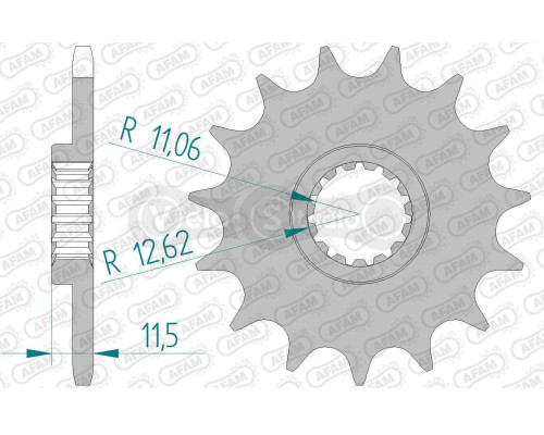 Передняя звезда AFAM 520 Sprocket 73303 - KTM, 16z