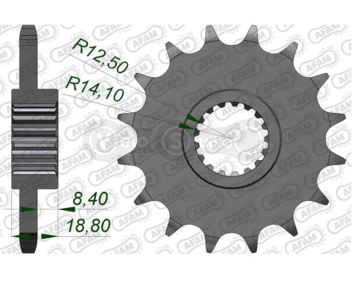 Передня зірка AFAM 525 Sprocket 166600 - BMW, 16z