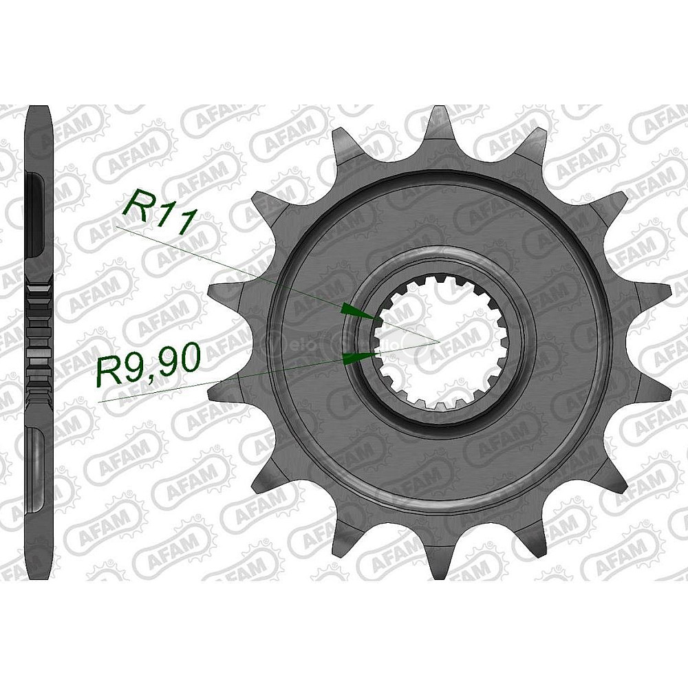 Передняя звезда AFAM 520 Sprocket 21309 - Yamaha, 14z