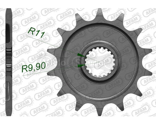 Передняя звезда AFAM 520 Sprocket 21309 - Yamaha, 13z