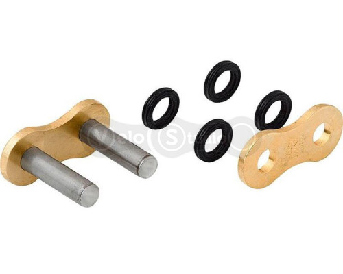 Замок мотоцикла AFAM MR XHR3-G Rivert Link - 525 [Gold], 525 / Seal Ring