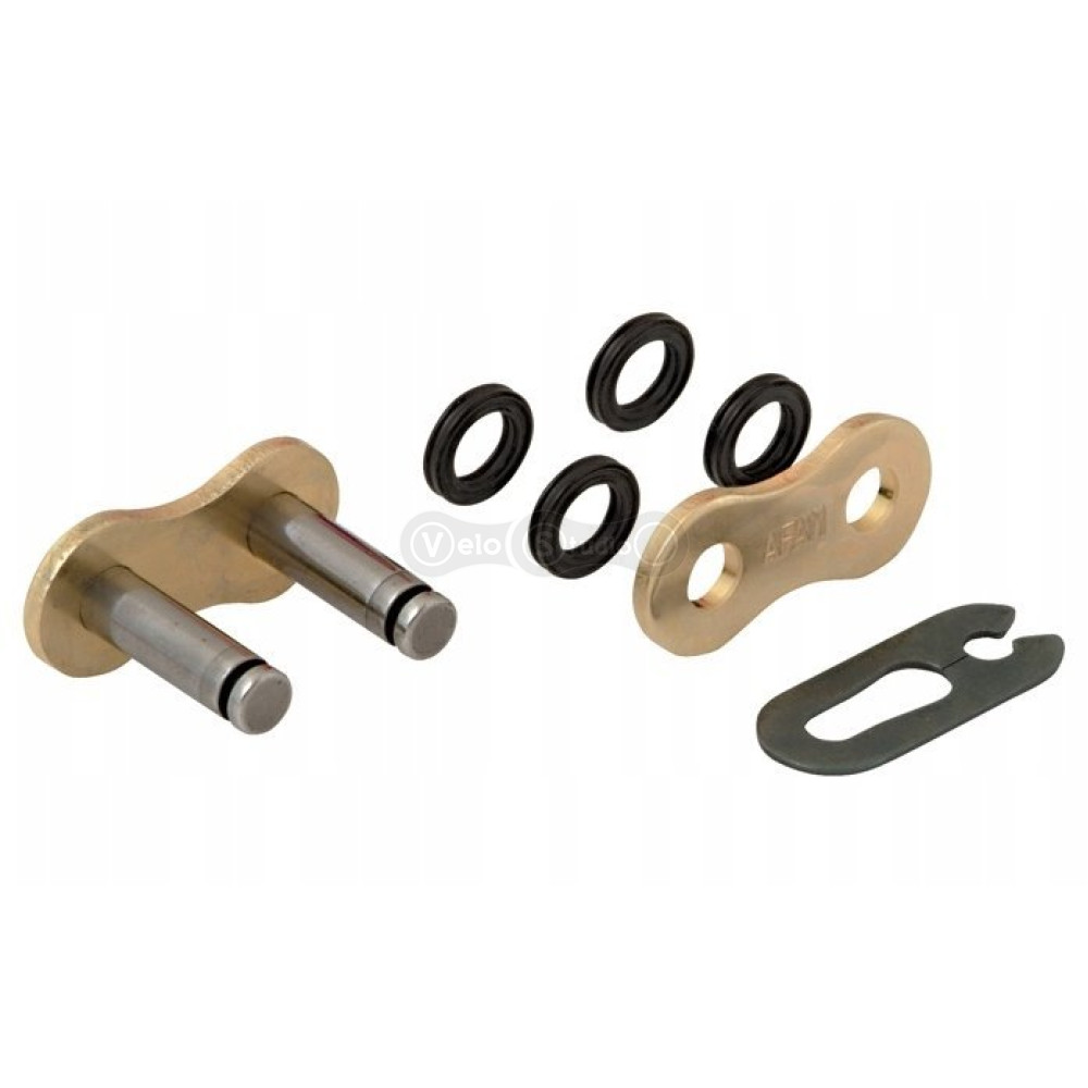 Замок цепи мотоцикла AFAM ARS XRR3-G Spring Link - 520 [Gold], 520 / Seal Ring