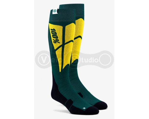 Носки Ride 100% HI-SIDE Thin Socks [Green], L/XL