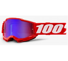 Детская маска 100% ACCURI 2 Youth Goggle Red - Mirror Blue Lens, Mirror Lens
