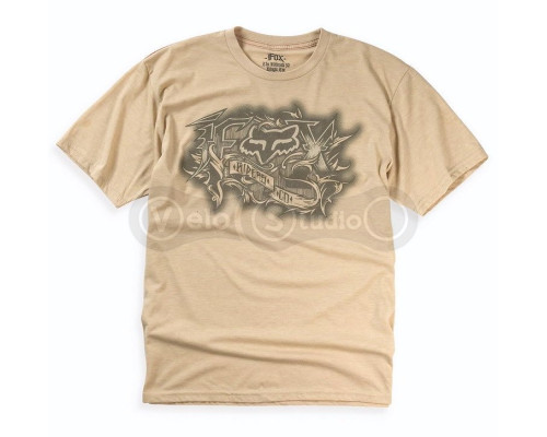 Футболка FOX HEATHERED Short Sleeve Tee - HALF LIFE [Khaki], S