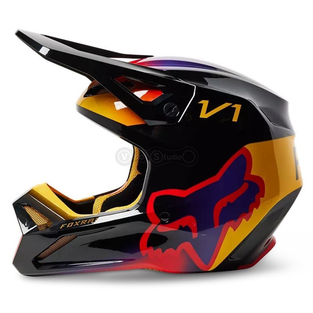 Мото шлем FOX V1 TOXSYK HELMET [Black], XXL