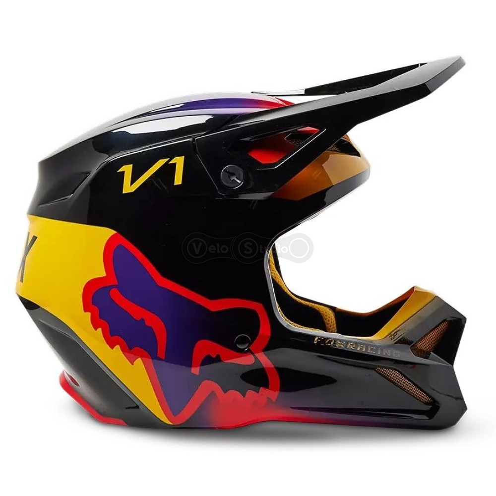Мото шлем FOX V1 TOXSYK HELMET [Black], XXL