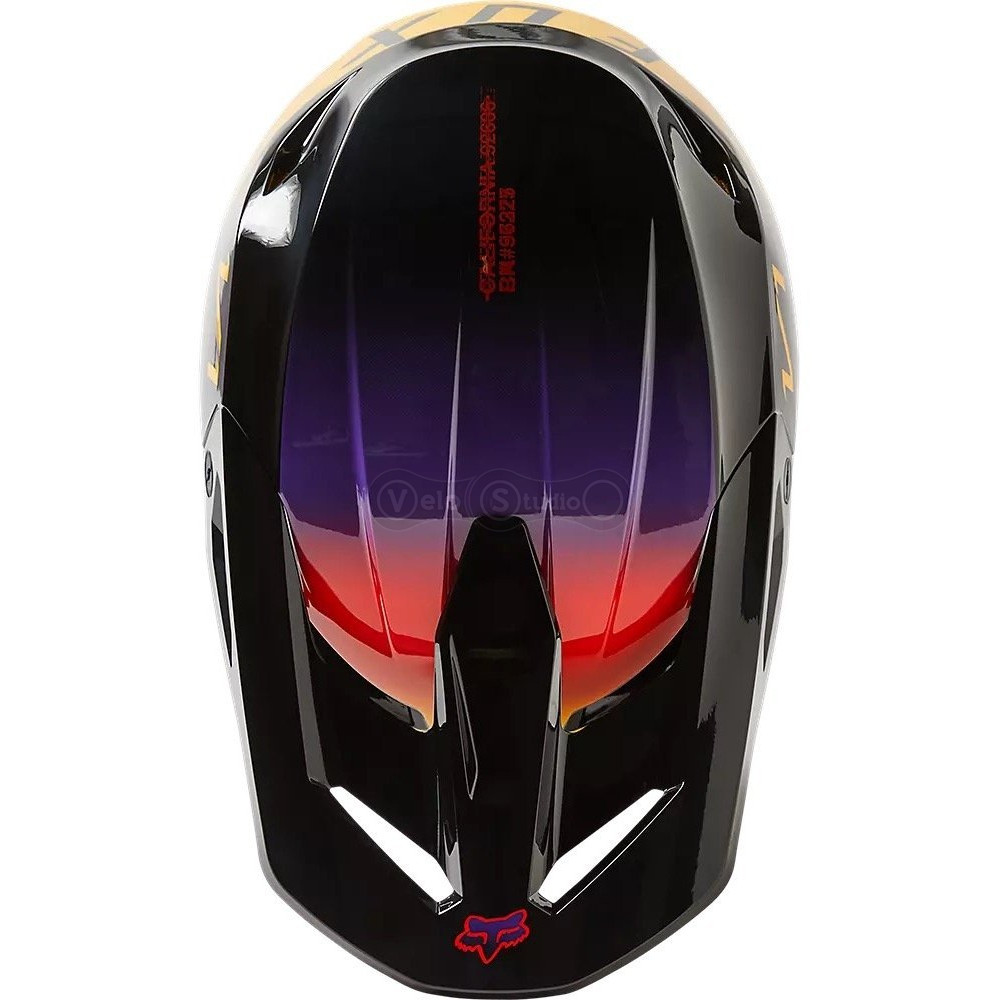 Мото шлем FOX V1 TOXSYK HELMET [Black], XXL