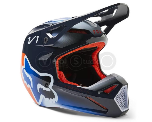 Мото шлем FOX V1 TOXSYK HELMET [Midnight], XXL