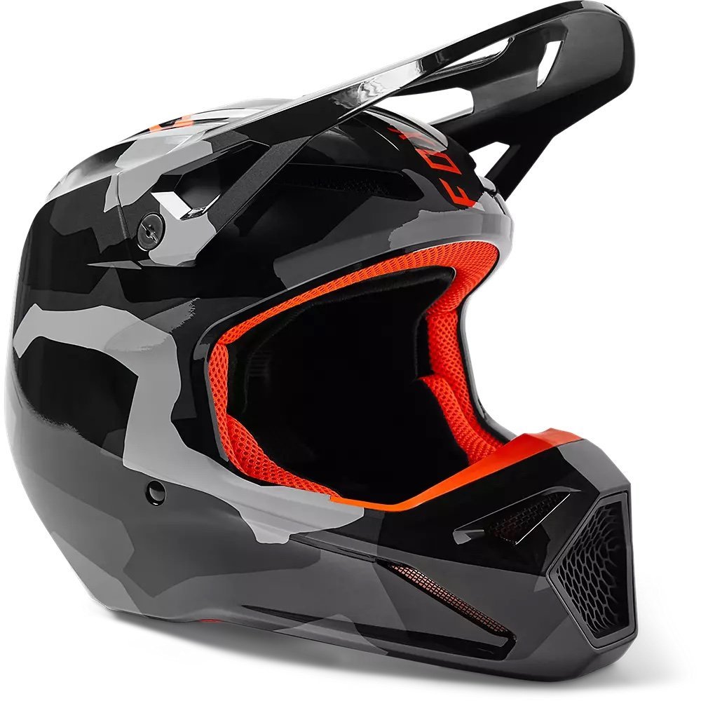 Детский мотошлем FOX YTH V1 Mips BNKR HELMET [Grey], YM