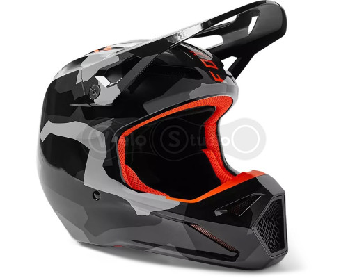 Детский мотошлем FOX YTH V1 Mips BNKR HELMET [Grey], YS