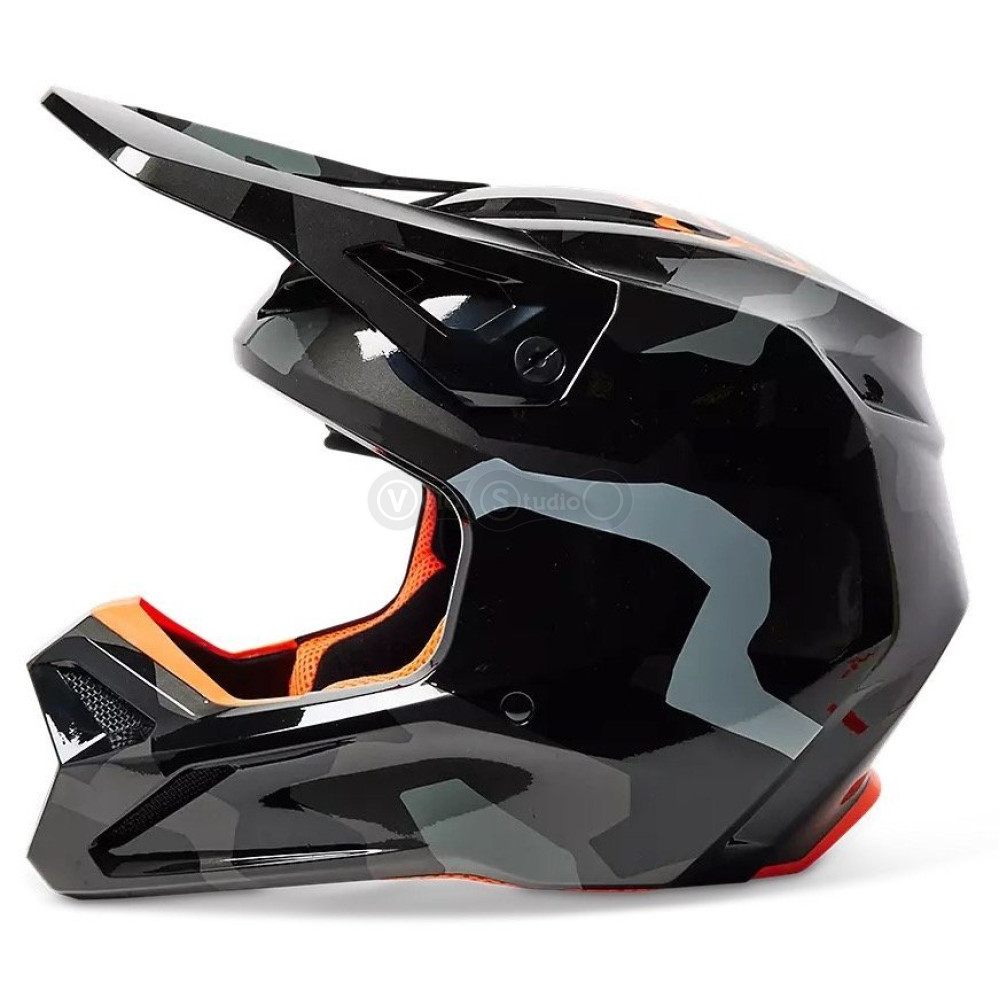 Детский мотошлем FOX YTH V1 Mips BNKR HELMET [Grey], YM