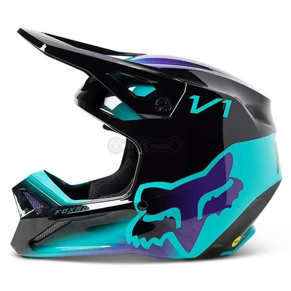 Дитячий мотошолом FOX YTH V1 Mips TOXSYK HELMET [Black], YM