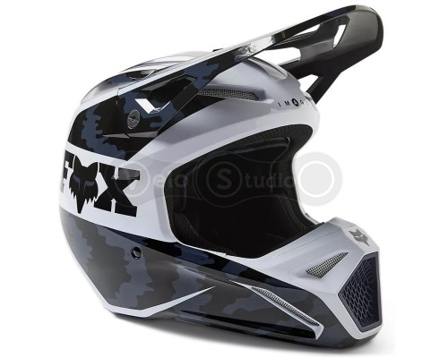 Мотошолом FOX V1 NUKLR HELMET [Black], L