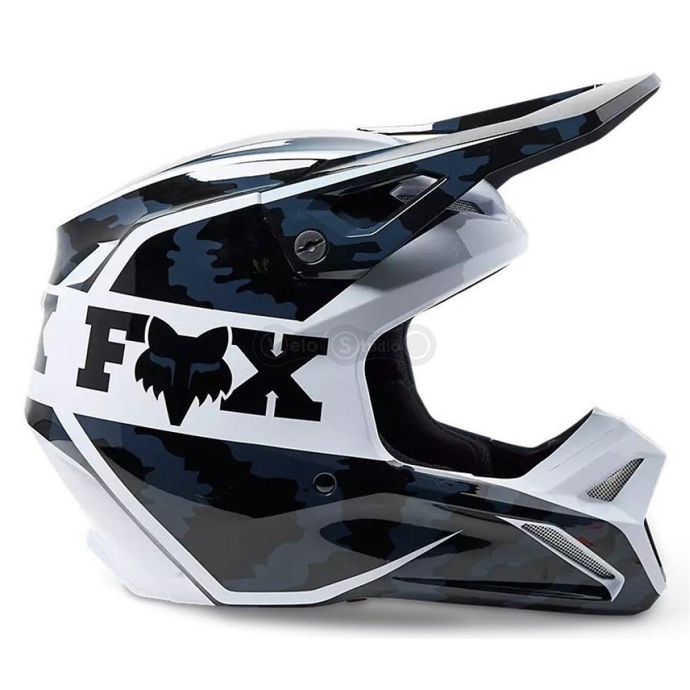 Мотошолом FOX V1 NUKLR HELMET [Black], L