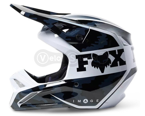 Мотошолом FOX V1 NUKLR HELMET [Black], L