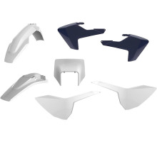 Пластик Polisport ENDURO kit - Husqvarna (17-) [White/Blue], Husqvarna