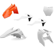 Пластик Polisport MX kit - KTM 65 (16-) [Orange/White], KTM Mini