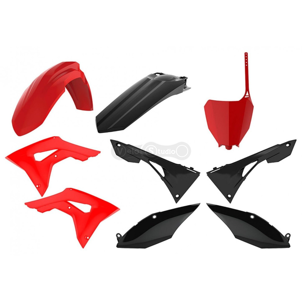 Пластик Polisport MX kit - Honda (17-) [Red/Black], Honda