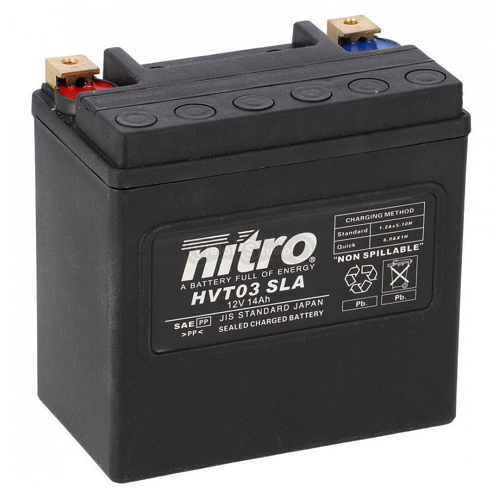 Аккумулятор NITRO HVT V-Twin Battery 12V [14 Ah], CCA 240(A)