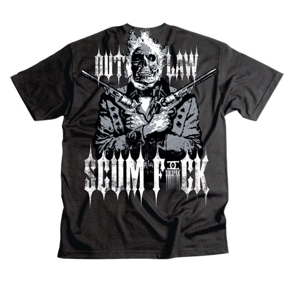 Футболка SIKSPAK Short Sleeve Tee - OUTLAW SCUMFUCK [Black], M