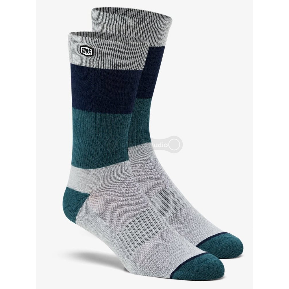 Носки Ride 100% TRIO Sock [Silver], L/XL (42-46 размер)