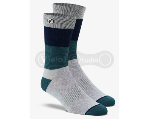Носки Ride 100% TRIO Sock [Silver], L/XL (42-46 размер)