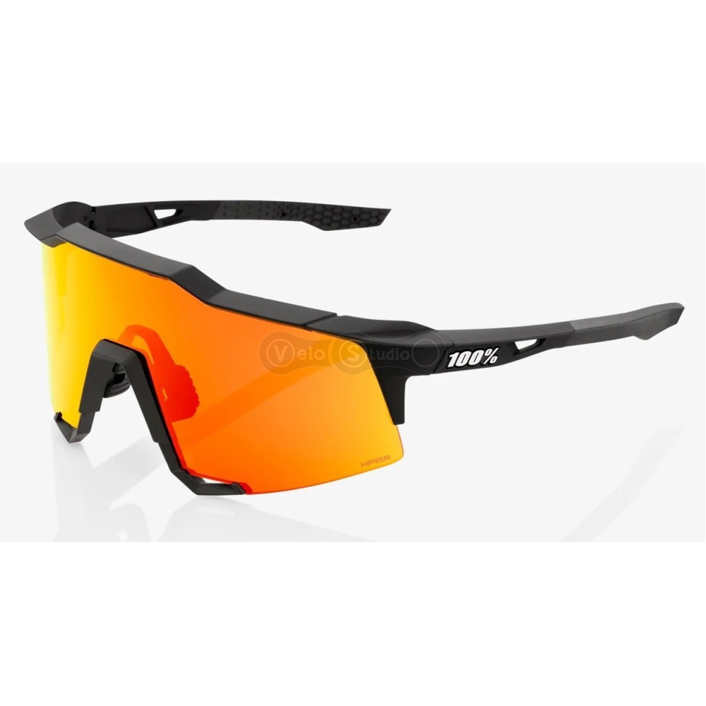 Окуляри Ride 100% SpeedCraft - Soft Tact Black - HiPER Red Multilayer Mirror