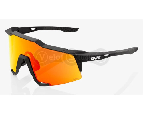 Окуляри Ride 100% SpeedCraft - Soft Tact Black - HiPER Red Multilayer Mirror