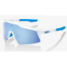 Очки Ride 100% SpeedCraft SL - Movistar Team White - HiPER Blue Multilayer Mirror Lens