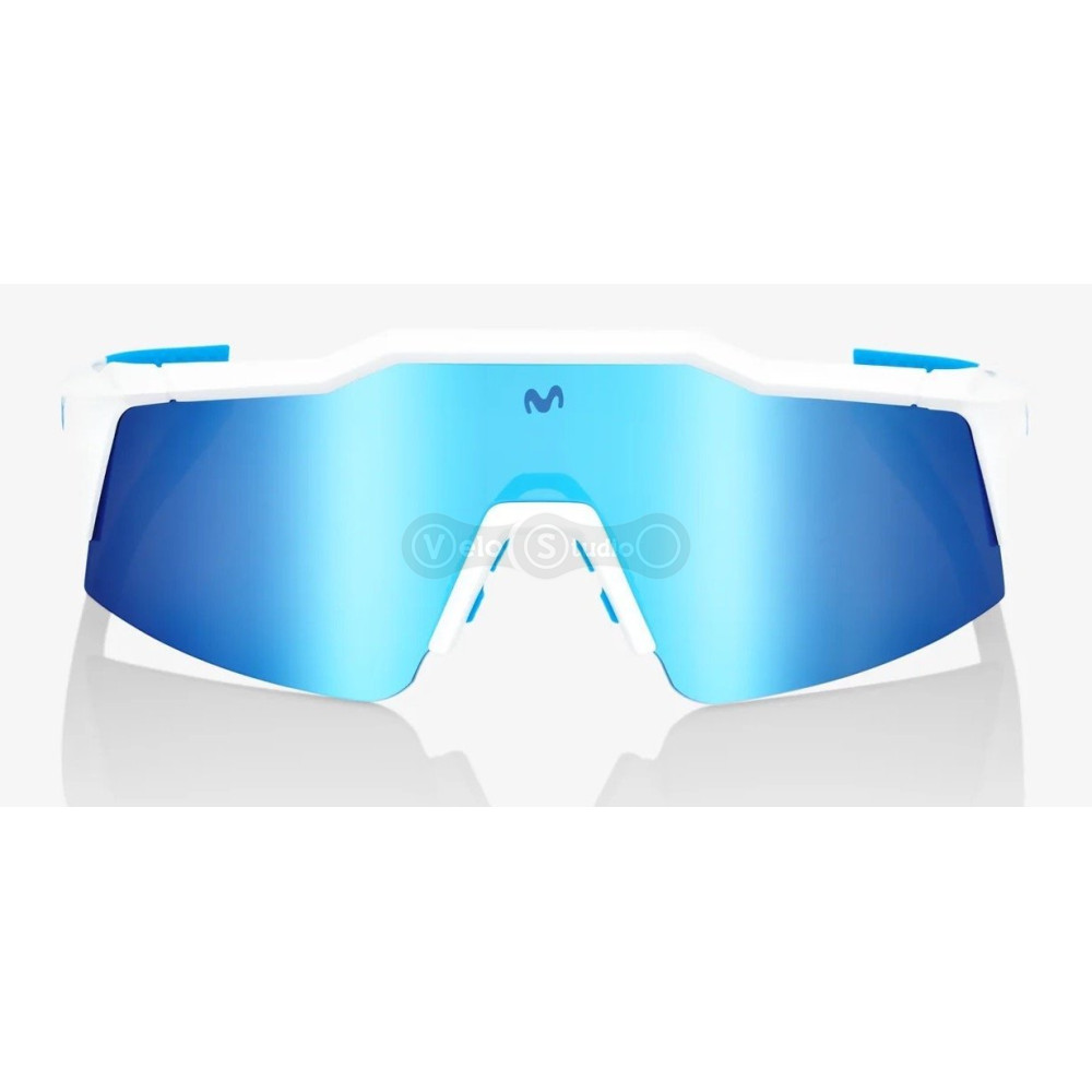 Окуляри Ride 100% SpeedCraft SL - Movistar Team White - HiPER Blue Multilayer Mirror Lens
