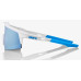 Очки Ride 100% SpeedCraft SL - Movistar Team White - HiPER Blue Multilayer Mirror Lens