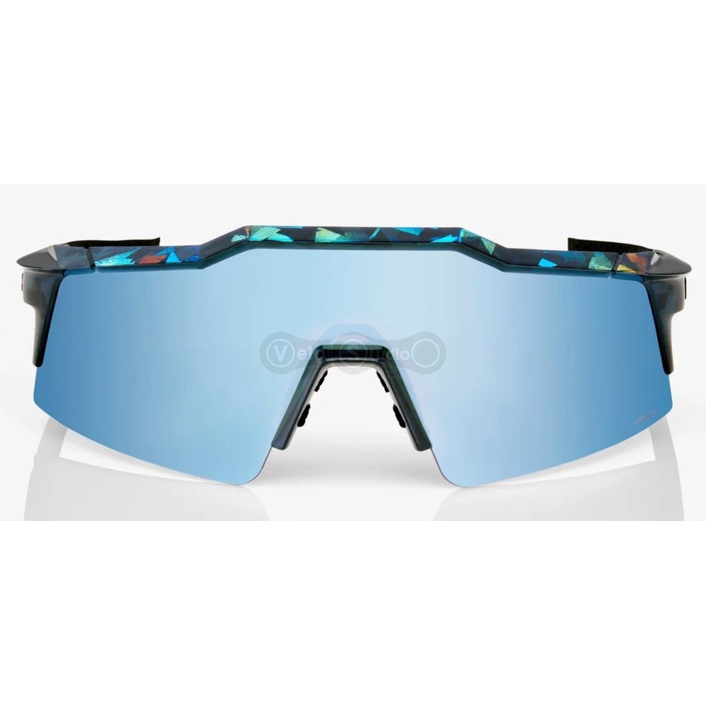 Очки Ride 100% SpeedCraft SL - Black Holographic - HiPER Blue Multilayer Mirror Lens