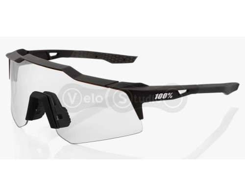Очки Ride 100% SpeedCraft XS - Soft Tact Black - HiPER Red Multilayer Mirror Lens