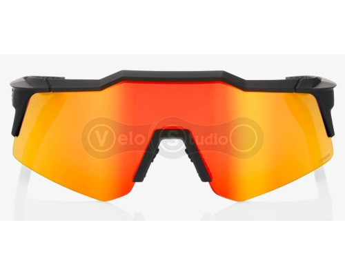 Очки Ride 100% SpeedCraft XS - Soft Tact Black - HiPER Red Multilayer Mirror Lens