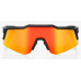Очки Ride 100% SpeedCraft XS - Soft Tact Black - HiPER Red Multilayer Mirror Lens