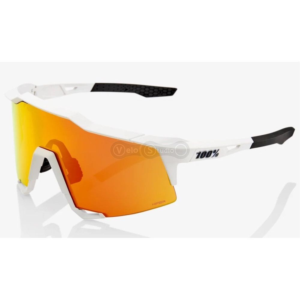 Очки Ride 100% SpeedCraft - Soft Tact Off WHite - HiPER Red Multilayer Mirror