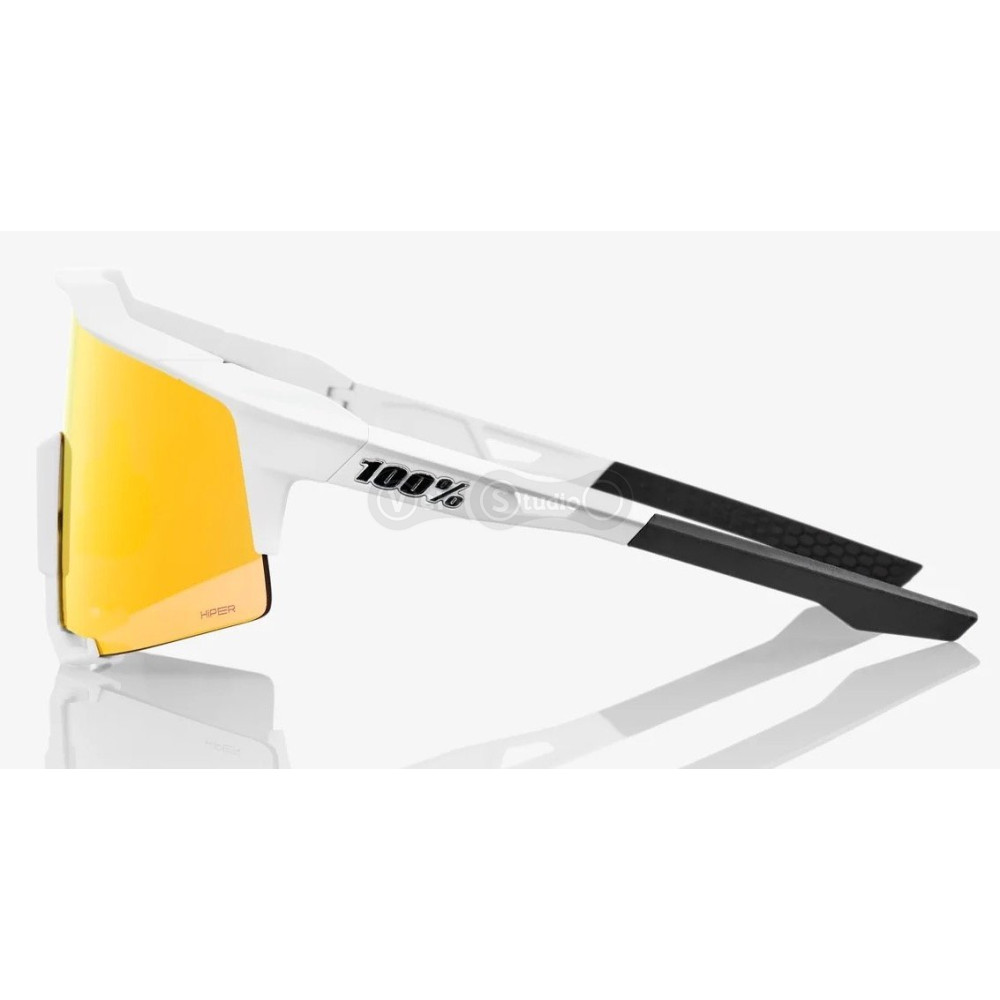 Очки Ride 100% SpeedCraft - Soft Tact Off WHite - HiPER Red Multilayer Mirror