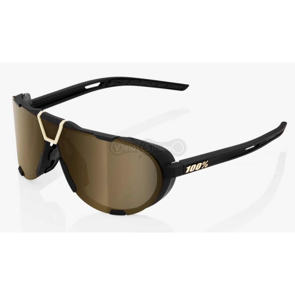 Окуляри Ride 100% WestCraft+ - Soft Tact Black - Gold Mirror Lens