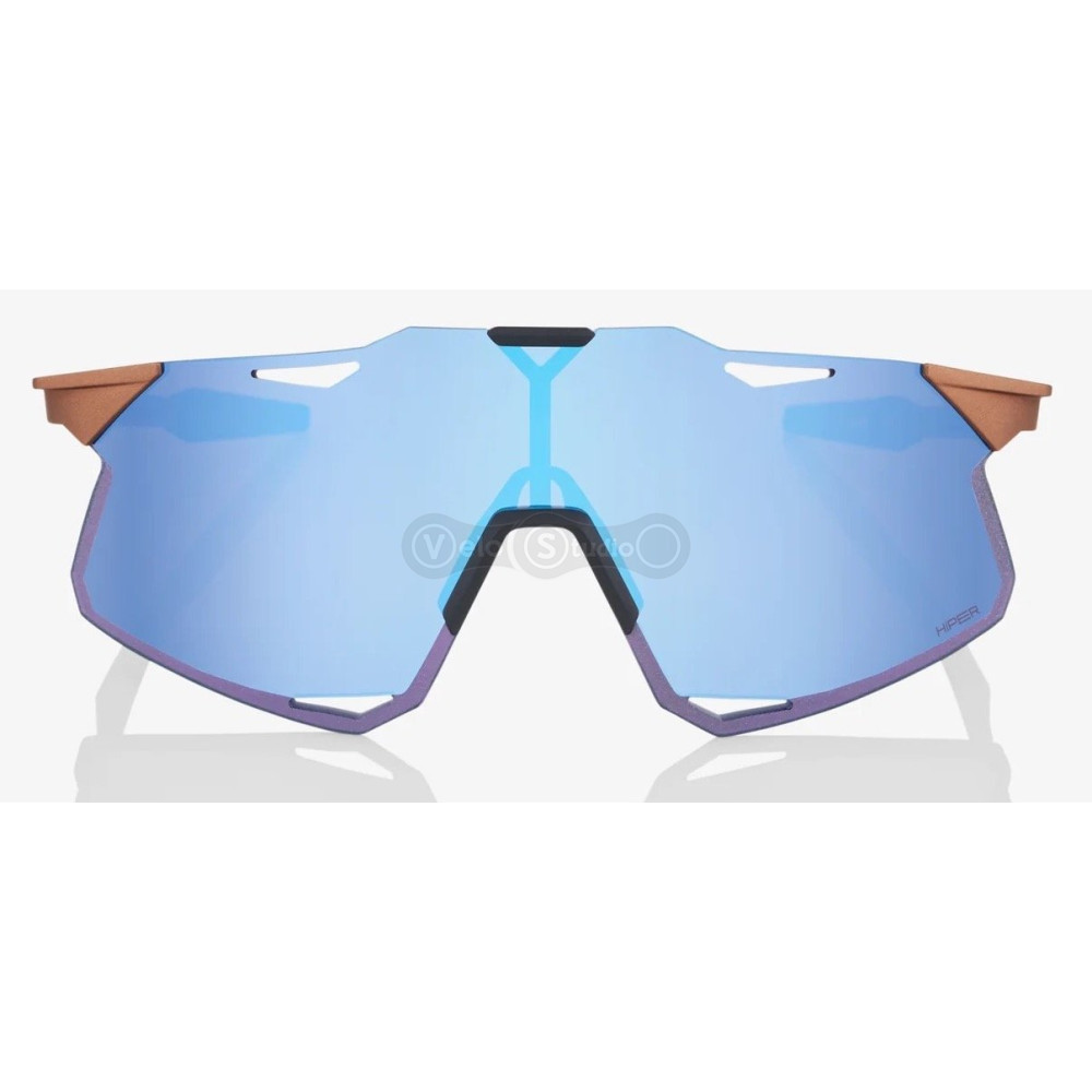 Очки Ride 100% HyperCraft - Matte Copper Chromium - HiPER Blue Multilayer Mirror Lens, Mirror Lens