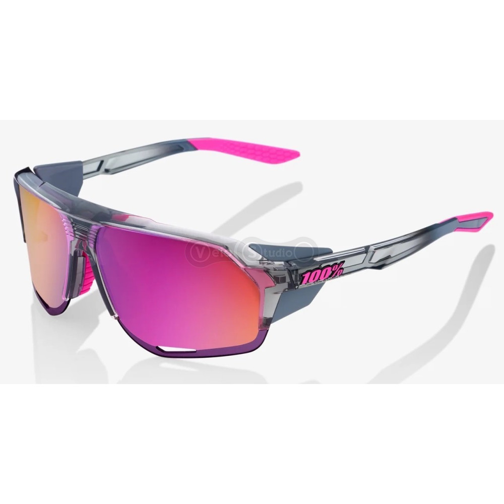 Очки Ride 100% Norvik - Translucent Grey - Purple Multilayer Mirror Lens