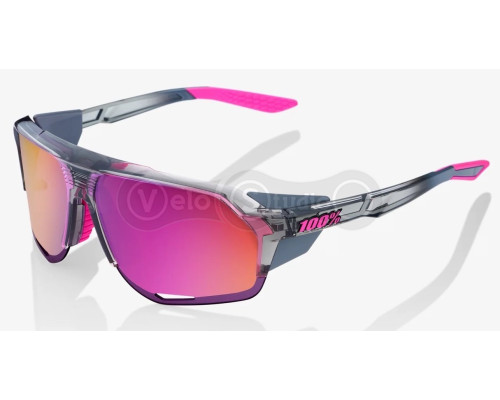 Очки Ride 100% Norvik - Translucent Grey - Purple Multilayer Mirror Lens