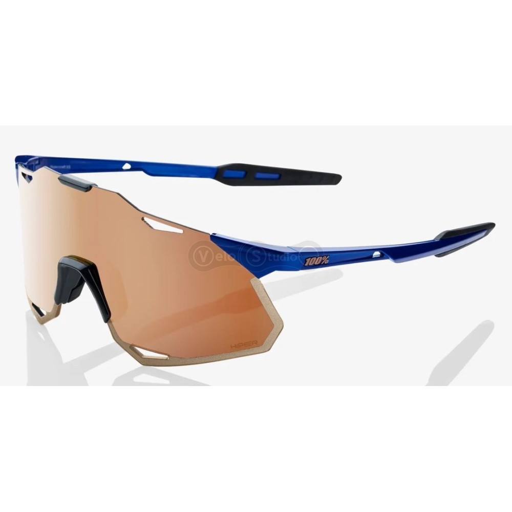 Очки Ride 100% HyperCraft XS - Gloss Cobalt Blue - HiPER Copper Mirror Lens