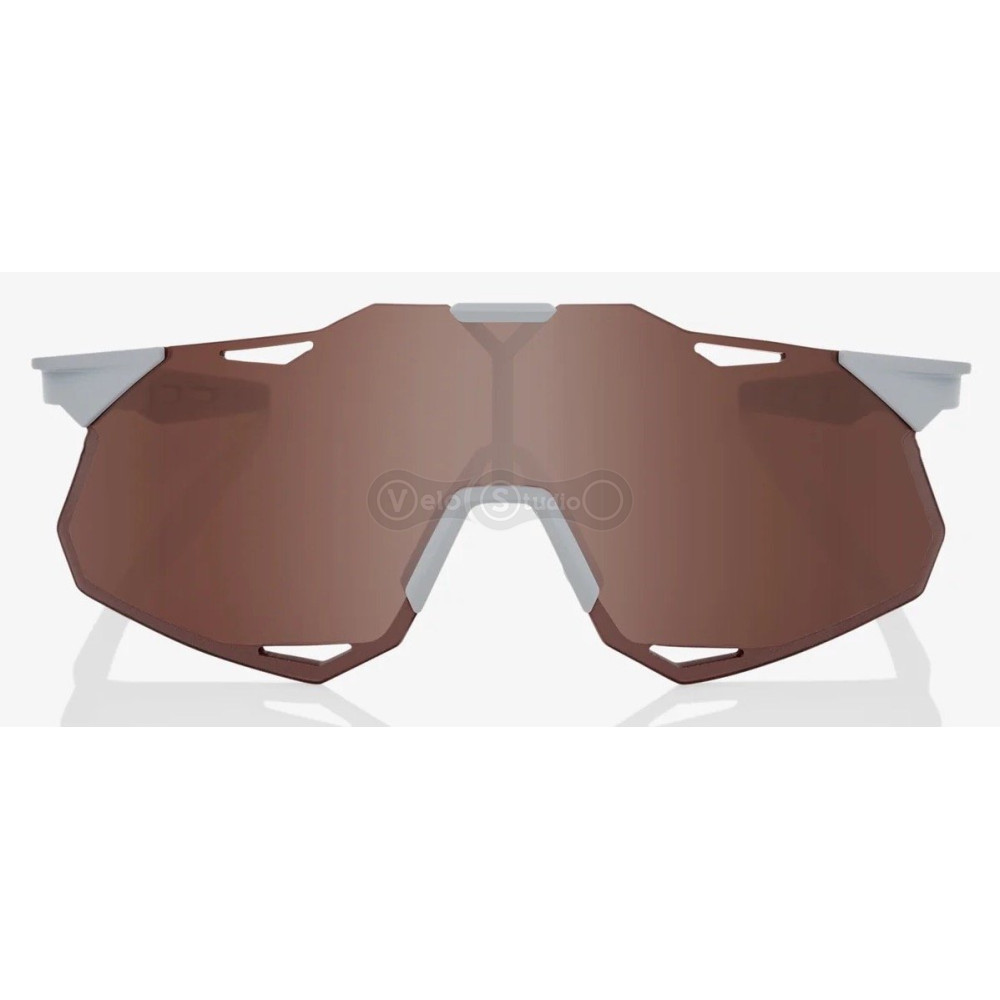 Очки Ride 100% HyperCraft XS - Matte Stone Grey - HiPER Crimson Silver Mirror Lens