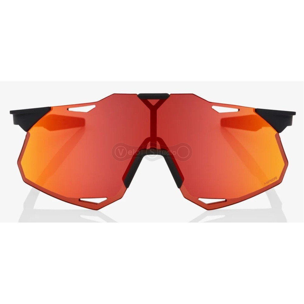 Очки Ride 100% HyperCraft XS - Soft Tact Black - HiPER Red Multilayer Mirror Lens