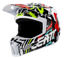 Детский мотошлем LEATT Moto 3.5 Jr Helmet [Zebra], YL
